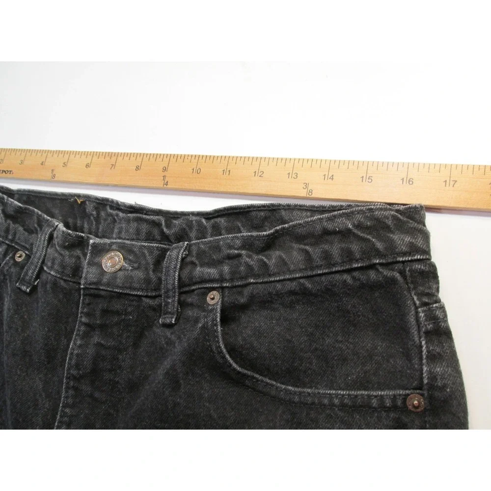 Levis 505 Bootcut Jeans Mens 32x33 Black Denim Mid Rise Cotton Cowboy Canada